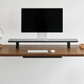 Étagère de bureau - Noir -  Pieds noirs
