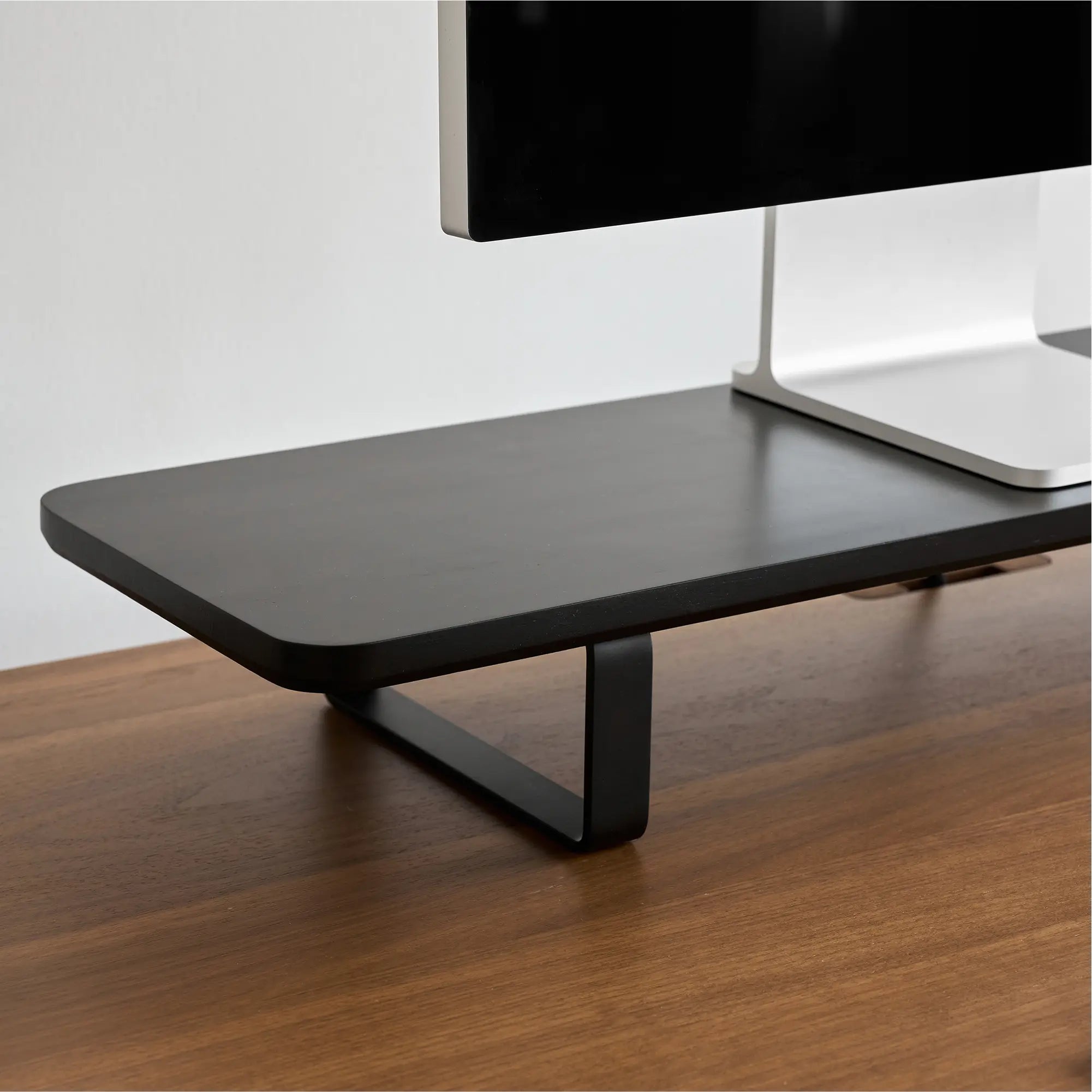 Étagère de bureau - Noir -  Pieds noirs