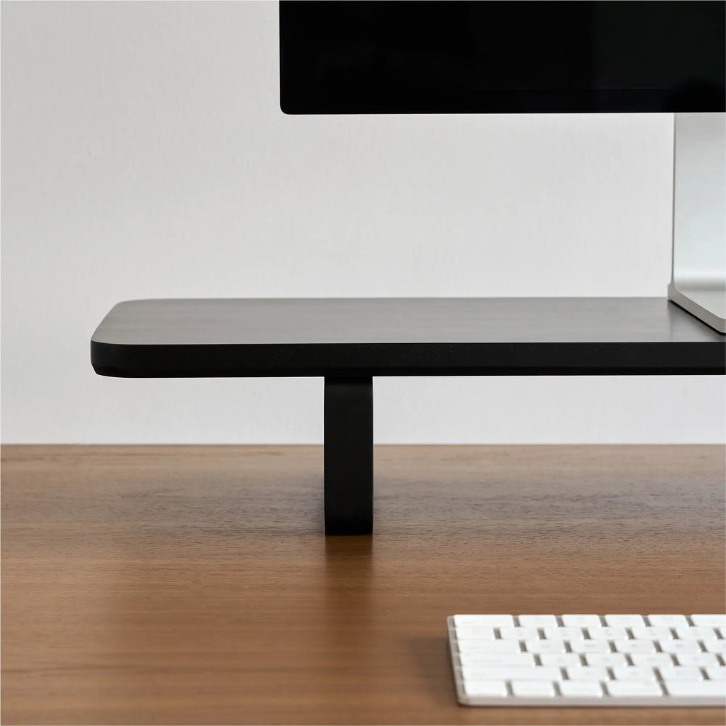 Étagère de bureau - Noir -  Pieds noirs