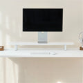 Étagère de bureau -  Blanc - Pieds blancs