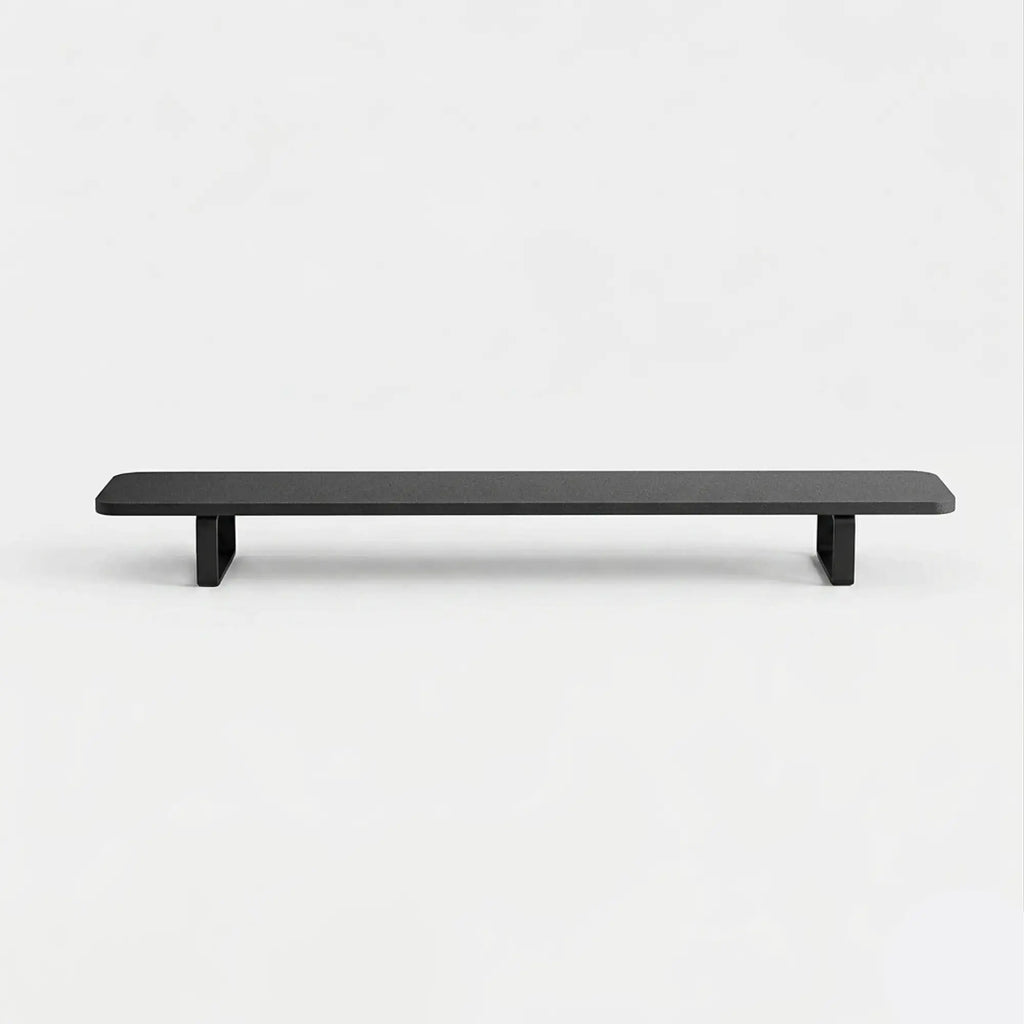 Étagère de bureau - Noir -  Pieds noirs
